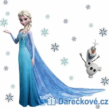 Samolepka Ledové království (Elza a Anna, Frozen), 60x45 cm - Elza