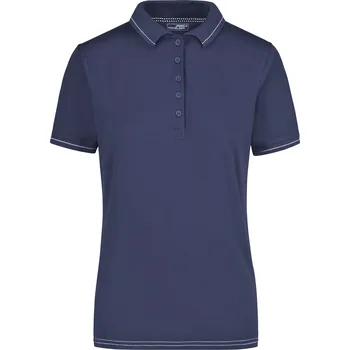 Dámské triko s límečkem premium JAMES NICHOLSON JN568 NAVY/WHITE XXL