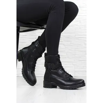 Dámská zimní obuv Cabin Stylové černé workery H2069B Velikost: 37