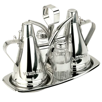 Nádoba na olej a ocet Sada na koření Classic - konvička na olej a ocet, sůl, pepř