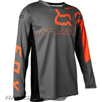 Moto dres Dětský dres na motokros FOX 180 Jersey Youth Skew Pewter 2022 KM