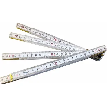 metr Skládací dřevěný metr s kováním profi čsn251135 2m, (8065)