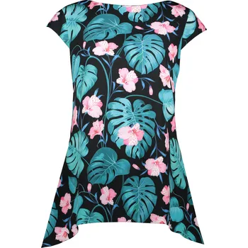 Dámské tričko Dámská halenka NUMOCO A201-2 ČERNÁ LISTY M