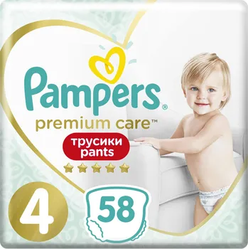 Plena Pampers Premium Care Pants 4 9-15 kg 58 ks