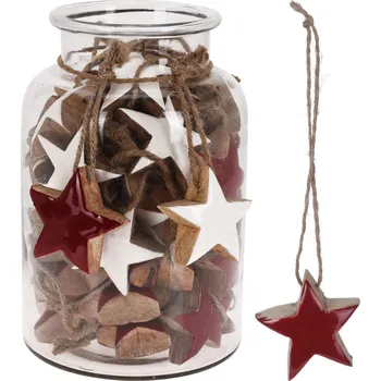 Vánoční dekorace H&L Vánoční hvězdička, červená