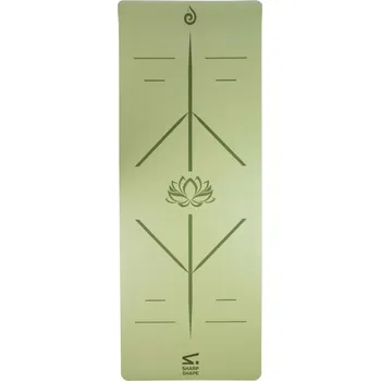 podložka na cvičení Sharp Shape Podložka na jógu PU Shanti zelená