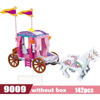 ostatní stavebnice Čína Mini stavebnice pro dívky, různé druhy Varianta: kočár s koňmi 142 ks