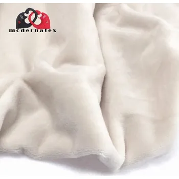 Minky mikroplyš jednobarevné, barva Ecru