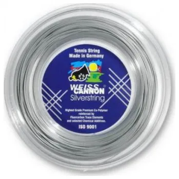 Struna na výplet tenisové rakety Weiss Cannon tenisový výplet Silverstring 200m 1,20