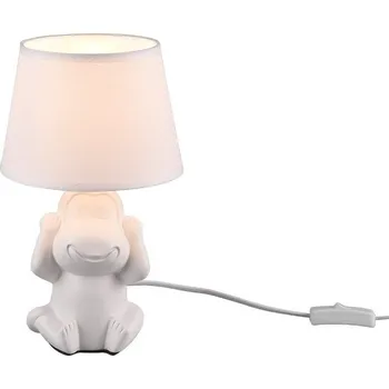 Lampička Trio R50861001 stolní svítidlo Nilson 1x40W | E14 - kabelový spínač, bílá + K nákupu nad 3000 Kč dárek zdarma