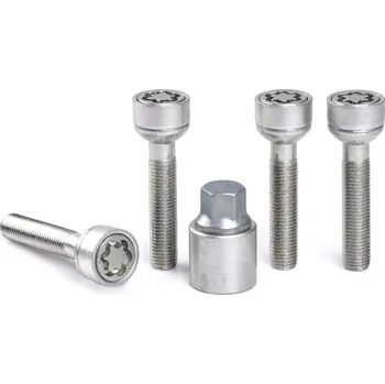 Autodoplněk Pojistné bezpečnostní šrouby M12x1,5x56 kulová R13, klíč 17, SICUSTAR VN256R13