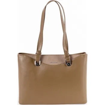 Kabelka Dámská velká dvouoddílová kabelka na rameno David Jones 6647-2 khaki | KabelkyproVas.cz