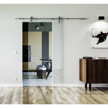 Interiérové dveře Amod Padova Delux skleněné posuvné dveře 900x2050 mm s mušlí