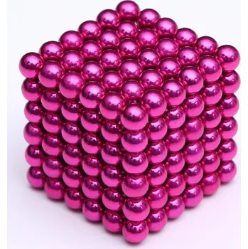 Hlavolam Magnetické kuličky Neocube růžová +6 náhradních kuliček