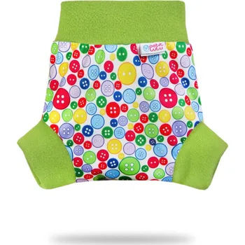 Hračka pro nejmenší Petit Lulu s.r.o. Sbírka knoflíků (zelený lem) - pull-up svrchní kalhotky - M