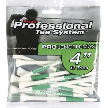 Golfová tyčka Pride Professional Tees dřevěná týčka, 101mm, 12ks