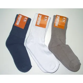 Ponožky froté chodidlo - zdravotní lem vel. 30-31 tm.modrá nebo šedá