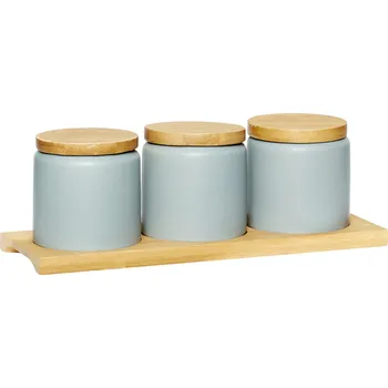 Dóza na potraviny Dóza Triple - sada 3 ks s tácem