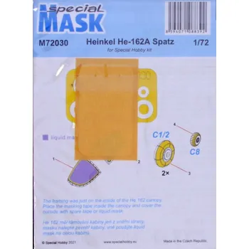 Plastikový model 1/72 Mask for He-162A Spatz (SP.HOBBY)