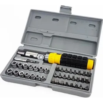 Gola sada GOLA SET 41PCS, Sada ráčnového šroubováku s kloubem a 41 nástavců 1/4"