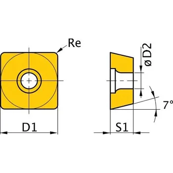 Soustruh Břitové destičky SCMT 060204, sada 5 ks