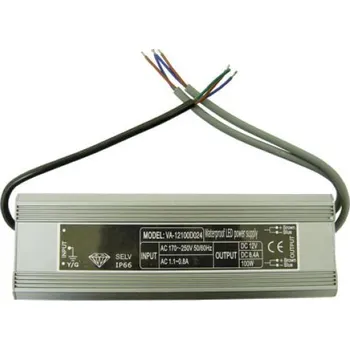 Napájecí zdroj pro osvětlení DE LED 2x50, 12V napájecí elektronický zdroj, venkovní, IP67