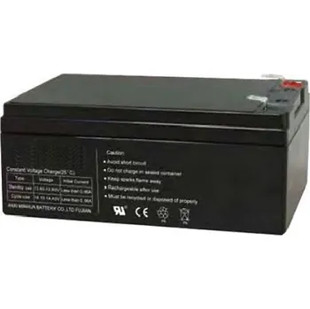 Záložní baterie AKU 12V - bezúdržbový, gelový, zálohový akumulátor 12V, více typů s kapacitou od 1,3Ah až do 200Ah Provedení: 3,2Ah