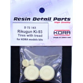 Plastikový model 1/72 Wheels Rikugun Ki-93 Tires w/ tread (KORA)