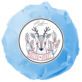 Koupelová kosmetika Šumivá pěnivá bomba do koupele 100g - Krásné vánoce