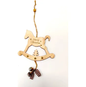 Vánoční dekorace Koník Merry Christmas