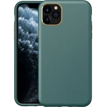 Pouzdro na mobilní telefon Nárazuvzdorný kryt s texturou kůže pro iPhone 11 Pro Max - zelený