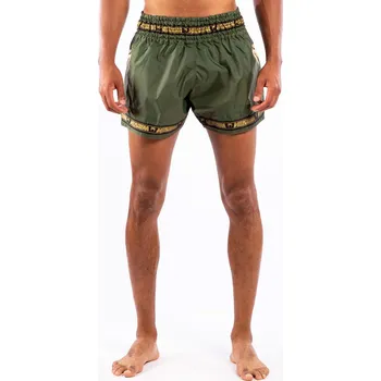 Oblečení pro bojové sporty Muay Thai trenky Venum PARACHUTE - Khaki/Gold Velikost: XL