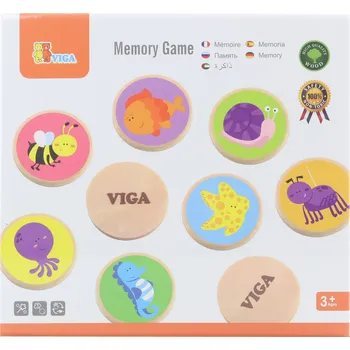 Pexeso VIGA Dřevěné pexeso zvířátka