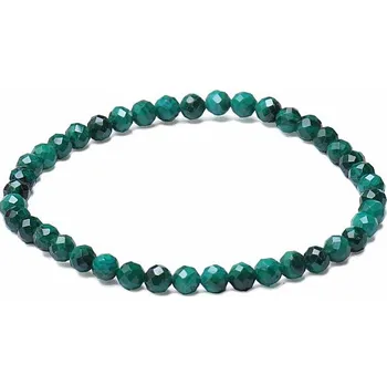 Náramek Nefertitis Malachit náramek AA kvalita broušené korálky extra obvod cca 16 až 22 cm zelená