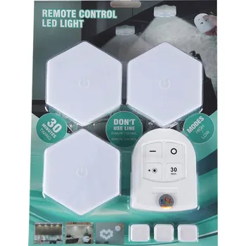 LED osvětlení LED SET 3CSP2010 - 3 bateriová LED světla + dálkové ovládání