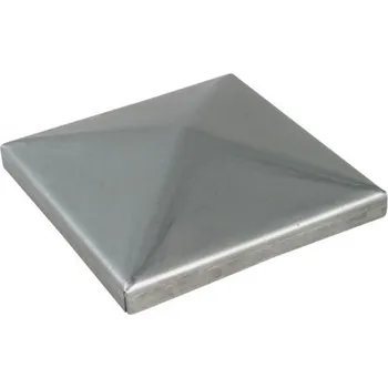 Příslušenství pro plot IBFM Víko 398 - Kovové čtvercové víko pro zakrytování kovového čtvercového sloupku - jeklu, 11 velikostí Velikost: 40