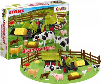 Figurka Craze Claas Farma s traktorem a zvířátky adventní kalendář