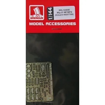 Plastikový model Brengun 1/144 MiG-21 MF/MFN - PE set (Eduard 4425)
