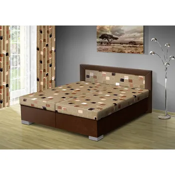 Postel Nabytekmorava Čalouněná postel s úložným prostorem Vanessa 170 typ roštu: POLOHOVACÍ, barva čalounění: HNĚDÁ/Mega 16 hnědá