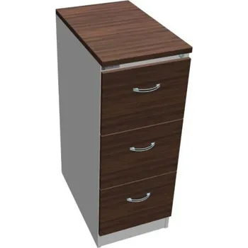 Kartotéka Kovová kartotéka A4 kombinovaná, lamino OŘECH, 3 zásuvky + doprava zdarma