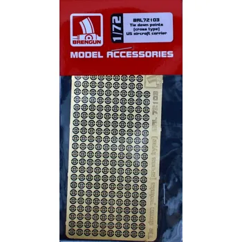 Plastikový model Brengun 1/72 Tie down points - cross type (PE set)