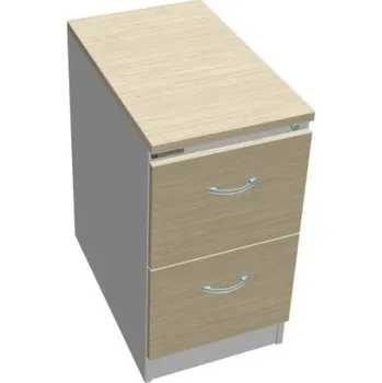 Kancelářský vozík Kovová kartotéka A4 kombinovaná, lamino AKÁT, 2 zásuvky + doprava zdarma