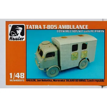 Plastikový model Hauler 1/48 TATRA T-805 Ambulance (full resin kit)