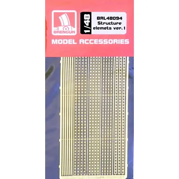 Plastikový model Brengun 1/48 Structure elements ver.1 (PE set)