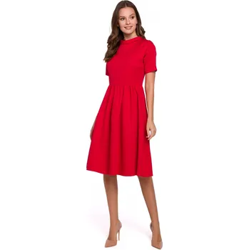 Dámské šaty Elegantní šaty Makover K028 červené EU velikost: XL
