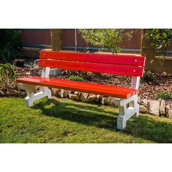 Zahradní lavice Parková lavička 1900 mm, smrkové latě a betonové nohy hladké pro volné ložení + doprava zdarma