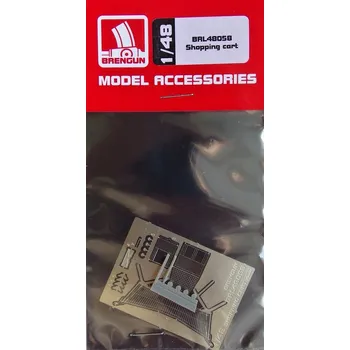 Plastikový model Brengun 1/48 Shopping cart - modern (PE set)
