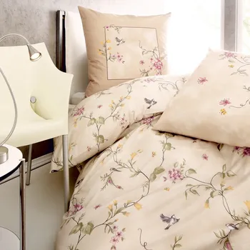 Povlečení Kaeppel | Makosaténové povlečení Birdy krémové, 140x200, 70x90