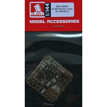 Plastikový model Brengun 1/144 AV-8B Harrier II plus - PE parts (REV)
