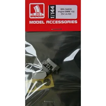 Plastikový model Brengun 1/144 Engine BMW 132 for Ju-52 (3 pcs.)